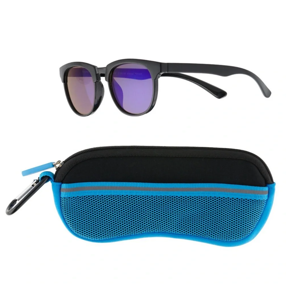 eyeSQUARED Boys Pan Oceanic Colored Wayfarer Style Sunglasses and Case Set